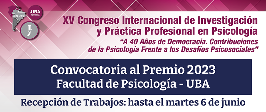 Premio Facultad de Psicología - Convocatoria 2023